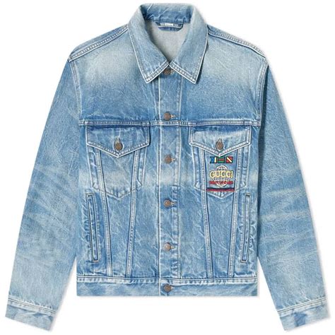 gucci demin jacket|Gucci denim jacket price.